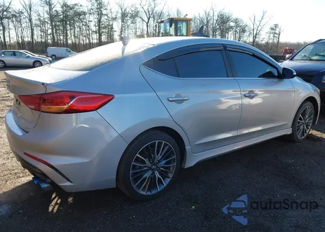 2018 Hyundai Elantra Sport из США, поврежденный, VIN KMHD04LBXJU506219